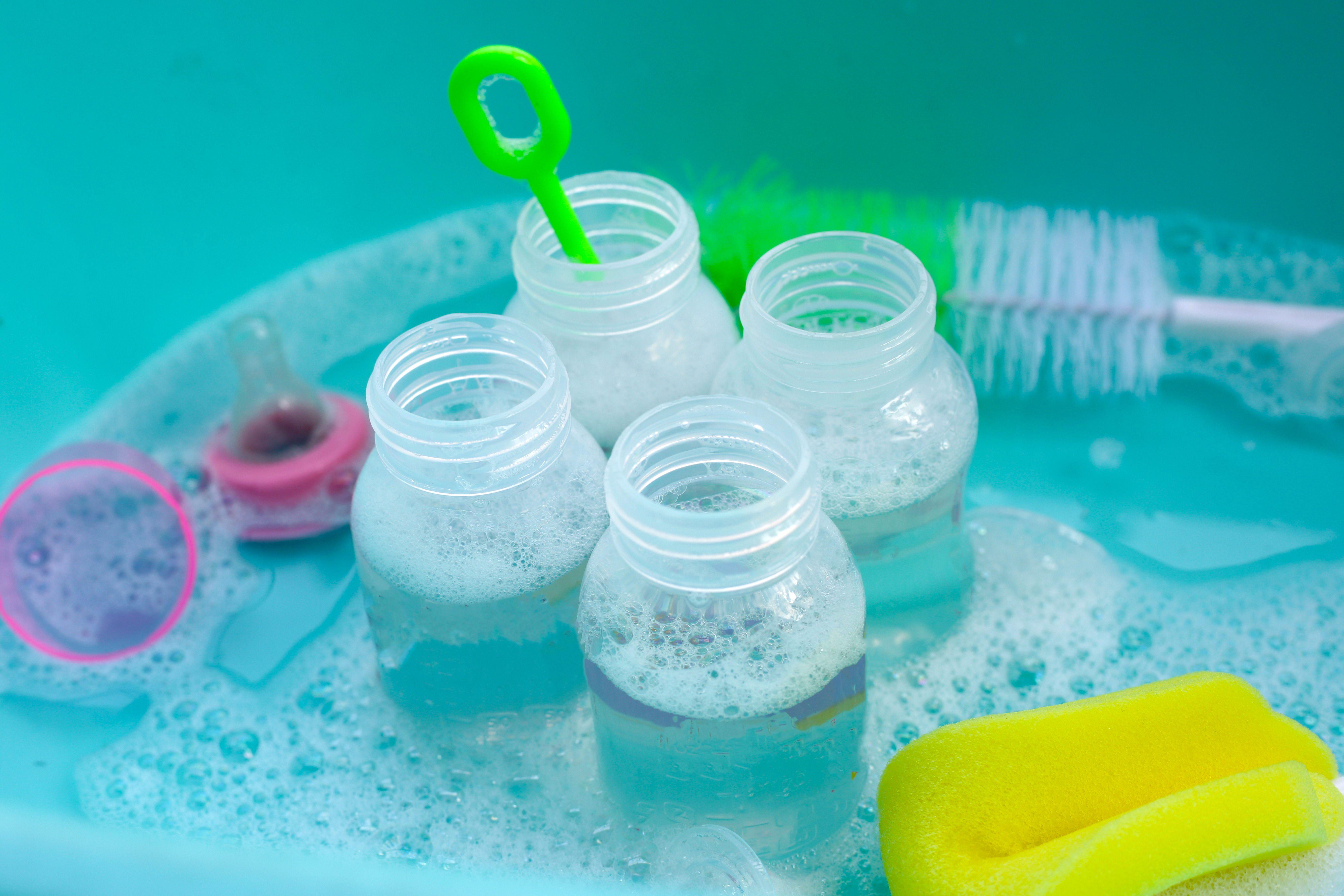 Esterilizar mamaderas del bebe